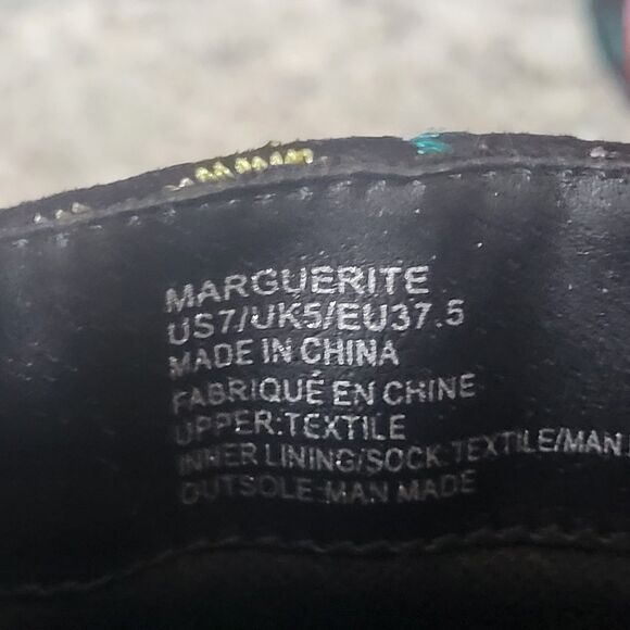 New Justfab Embroidered Fabric Booties Embroidered Floral Size 7 - Picture 6 of 6